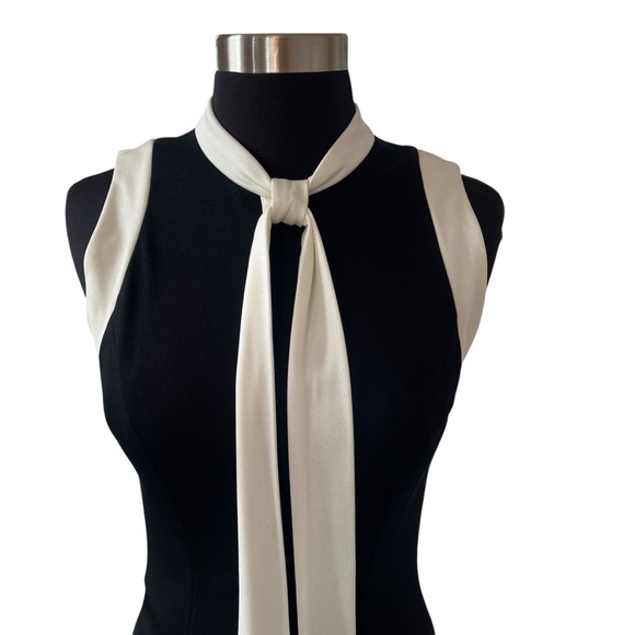 Vintage 60s Alison Ayres Original sleeveless maxi dress long neck tie 10 ILGWU - Picture 5 of 16